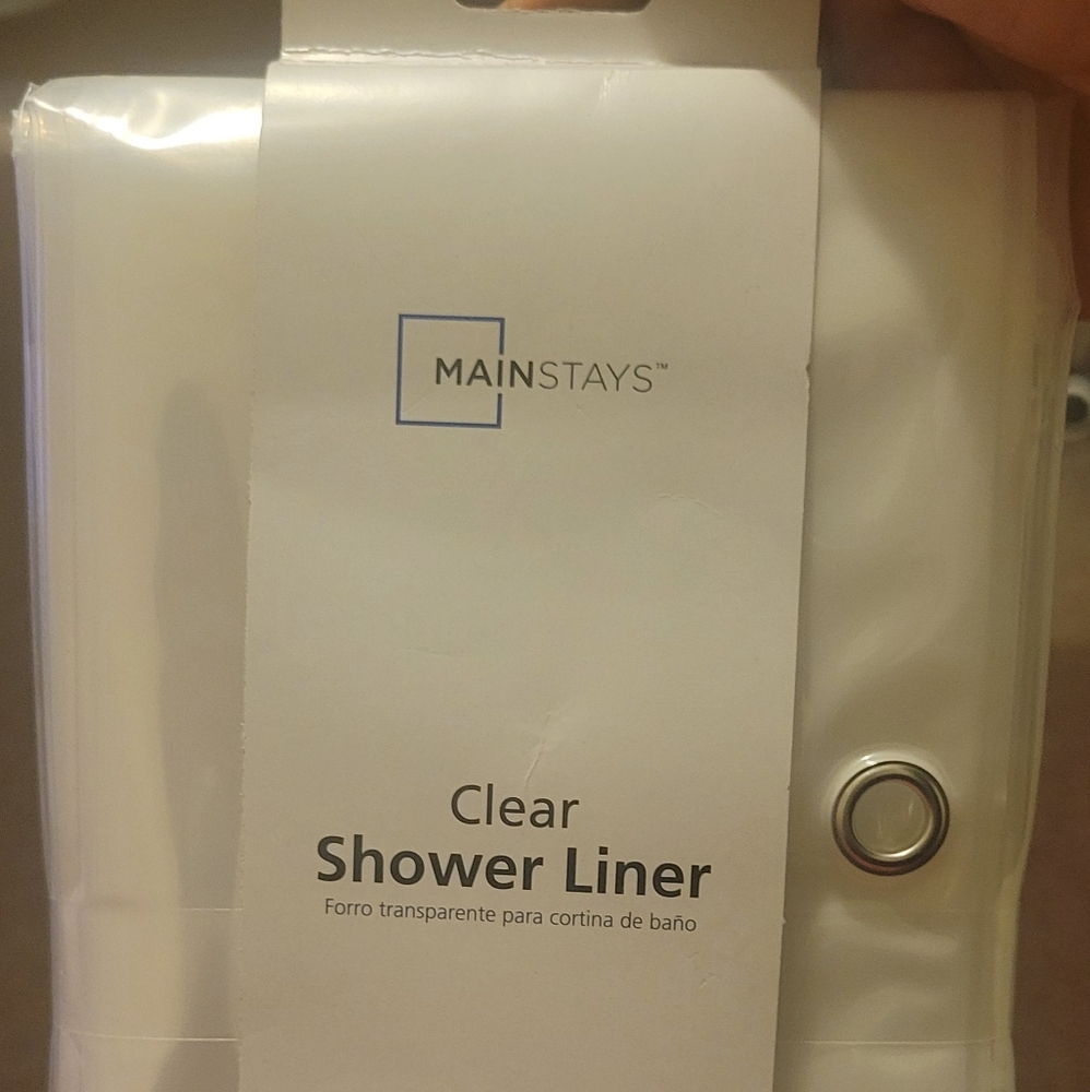 Mainstays Clear Shower Liner